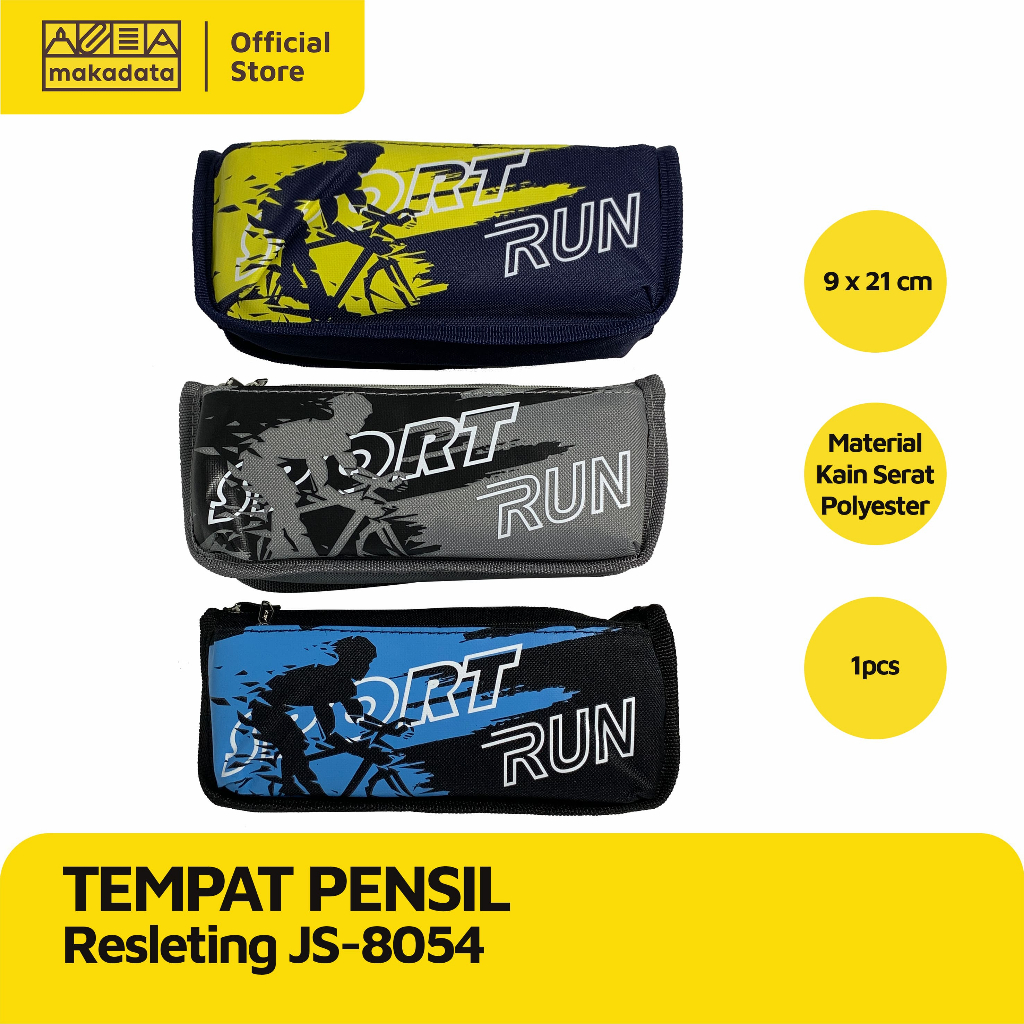 

PENCIL CASE / TEMPAT PENSIL KAIN JS-8054 (1 PCS) MURAH