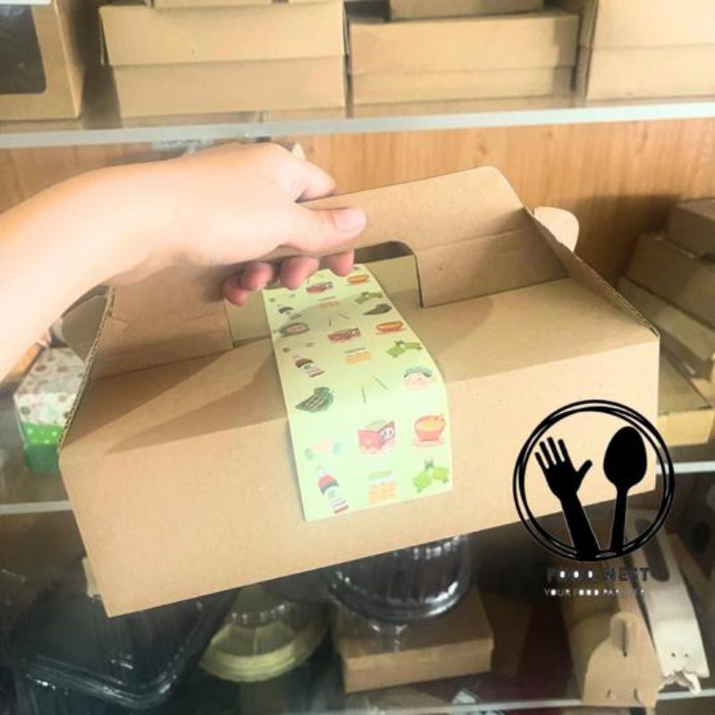 box cupcake muffin isi 6 gable box 25,5x17x8 dus kotak box cupcake kardus cupcake isi 6 box kue snack kardus pudding kardus handle box box cupcake isi 6 handle box dus jinjing