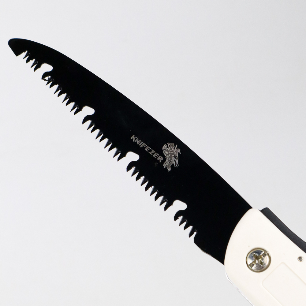 KNIFEZER Gergaji Lipat Portabel Folding Wood Hand Saw - LA146 - Black