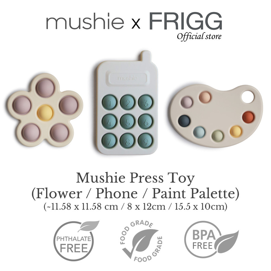 Mushie Press Toy / Mainan Edukasi Push Pop Fidget Anak Bayi