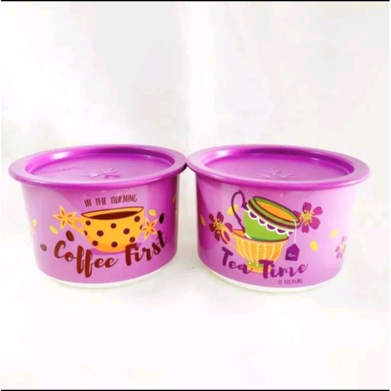 Tea Time Canister Tupperware Original