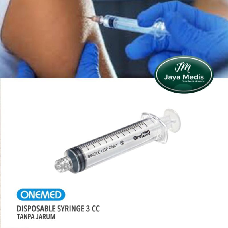 DISPOSABLE SYRINGE  ONEMED SEKALI PAKAI