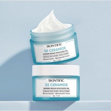 SKINTIFIC 5X Ceramide Barrier Repair Moisture Gel 30g | SKINTIFIC MSH Niacinamide Moisturizer