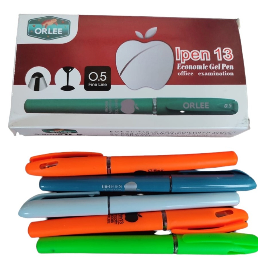 

Pulpen/ Bolpoin/ Bolpen Gel Ipen 13 Economic Merek Orlee 1 Lusin (isi 12pcs)