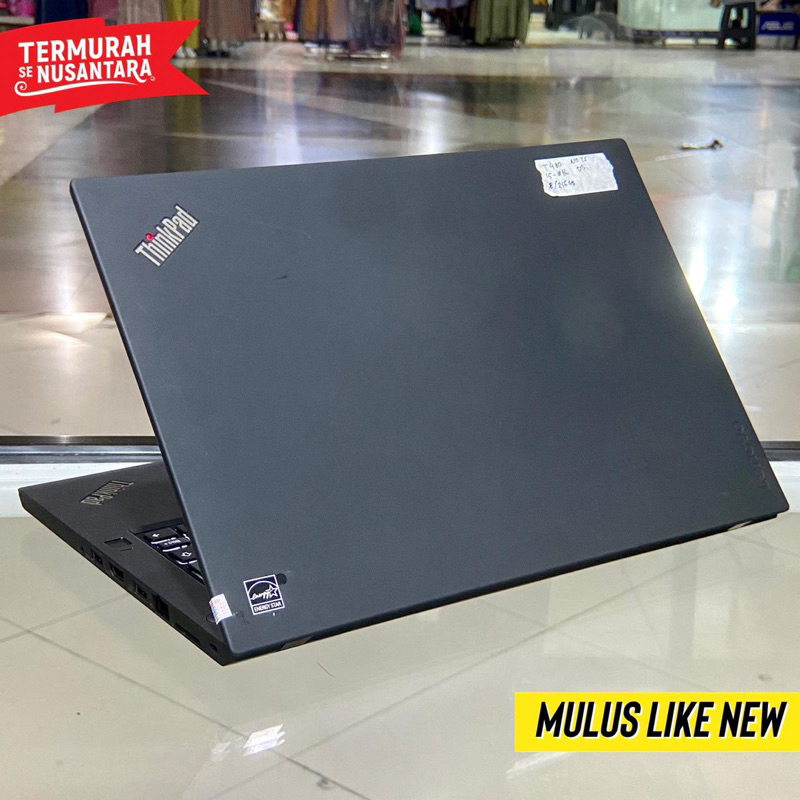 Lenovo Thinkpad T410 T420 T430 T440 T450 T460 T460s T470 Core i5  Ram 8GB Ssd 256GB 14&quot; Win 10 Mulus Bergaransi Panjang 100% Original