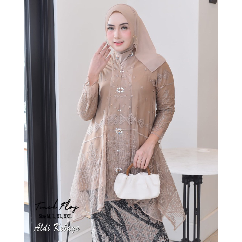 Permata Olshop / Kebaya Kartini Tunik Payet Modern / Kebaya Pesta / Kebaya Wisuda / Kebaya Modern / Kebaya Busui