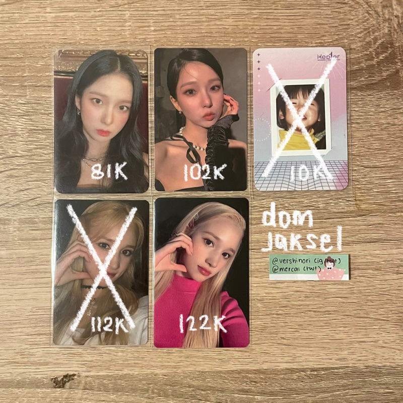 ꒰ა♡໒꒱ Kep1er photocard pob huening bahiyyih hiyyih yujin m2u mwave first impact pc benefit