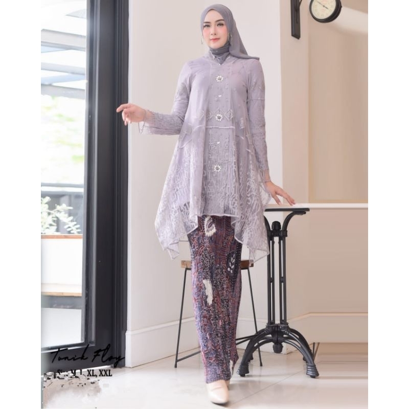 Stelan Kebaya Tunik Floy Payet  Original Butik