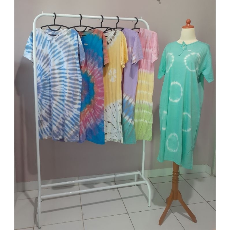 Daster rainbow bahan adem