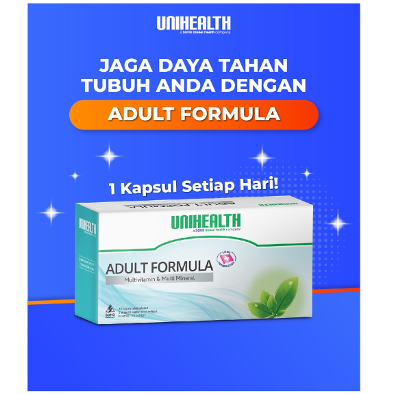 ADULT FORMULA Unihealth Vitamin & Mineral Dewasa untuk Energi