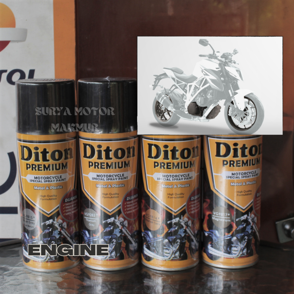Pilok / Pilox Diton Premium Engine Parts Colour Silver Grey , Bronze Gold , Magnesium, Titanium grey