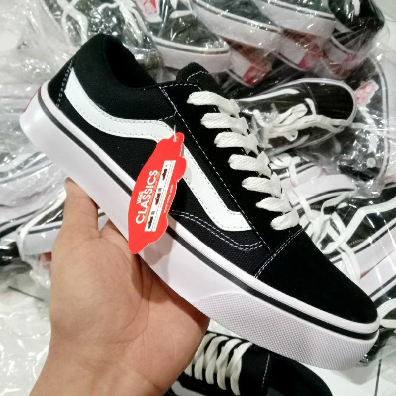 SEPATU VANS OLD SCHOOL GRADE ORIGINAL SEPATU SNEAKERS PRIA WANITA SEPATU SEKOLAH HITAM PUTIH MURAH