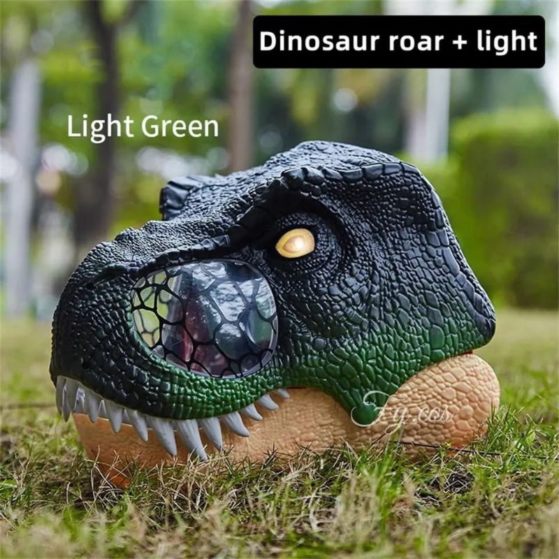 Topeng Dinosaurus T-rex Helmet Dinosaurus Bunyi Topeng Hallowen