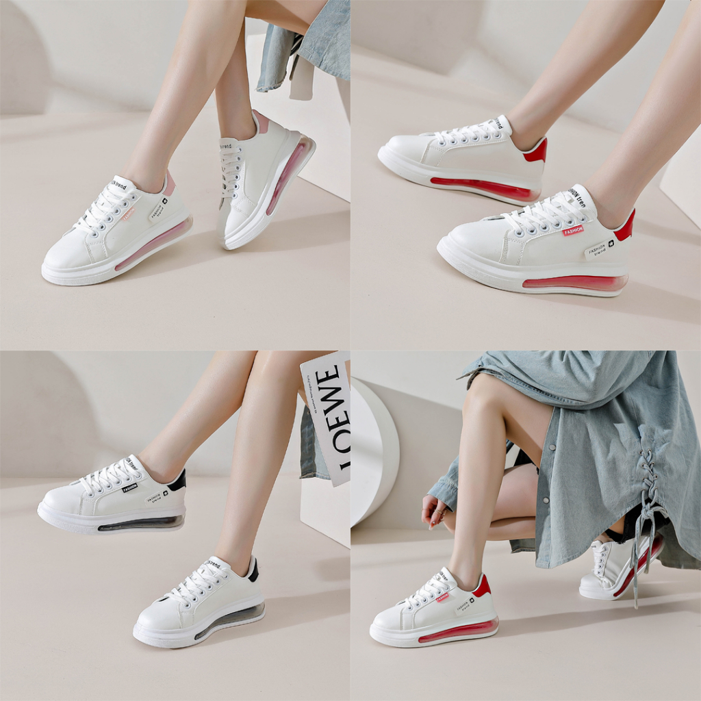 FREE  KOTAK SEPATU!!! SALE!!! Jasline Sepatu Wanita Sneakers Shoes FC SNP839 - R23 - A05