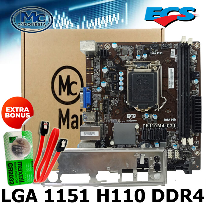 Mainboard Intel LGA1151 ECS H110