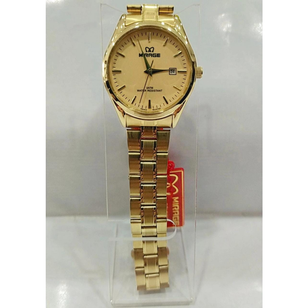 MIRAGE 8708BRP-L JAM TANGAN WANITA GOLD ORIGINAL