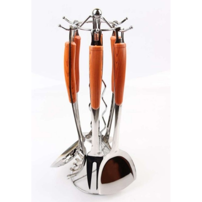 WESTON KITCHEN TOOL SET INOXWARE PERALATAN MASAK 7pc Spatula Sodet Sutil Super Tebal Stainless 100%O