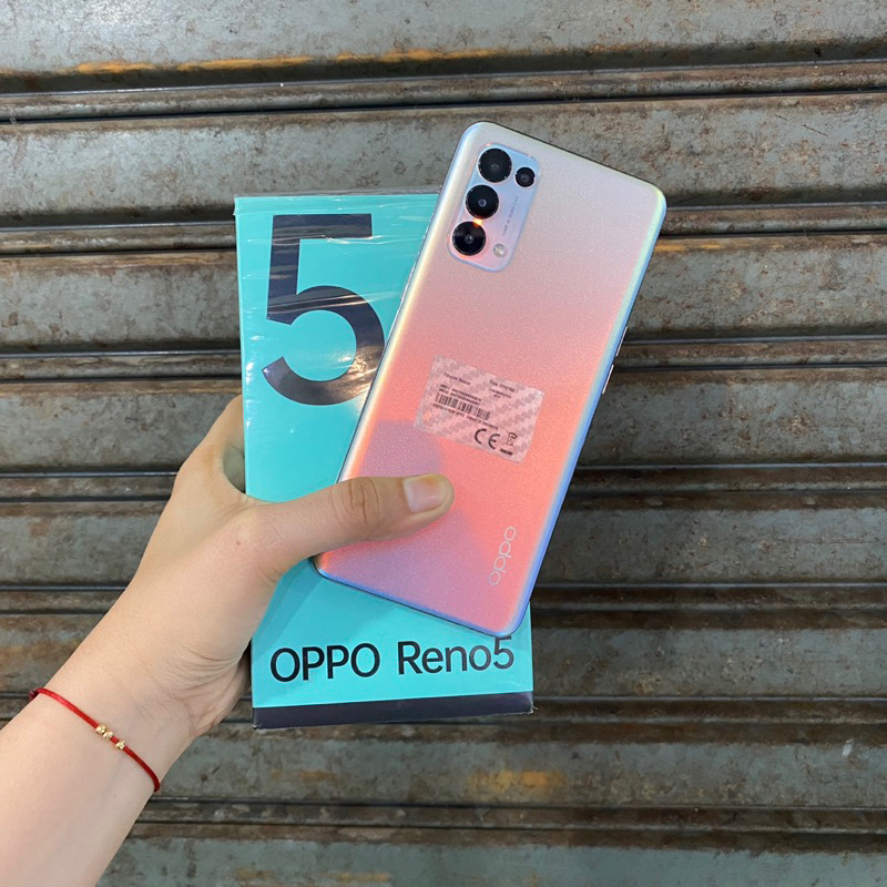 Oppo reno 5 8/128gb second bekas pakai normal fullset original resmi