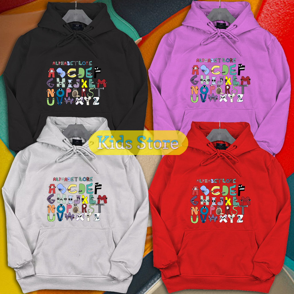 Jaket Anak Alphabet Lore Hoodie Anak Unisex Alphabet Lore - Kidsstore