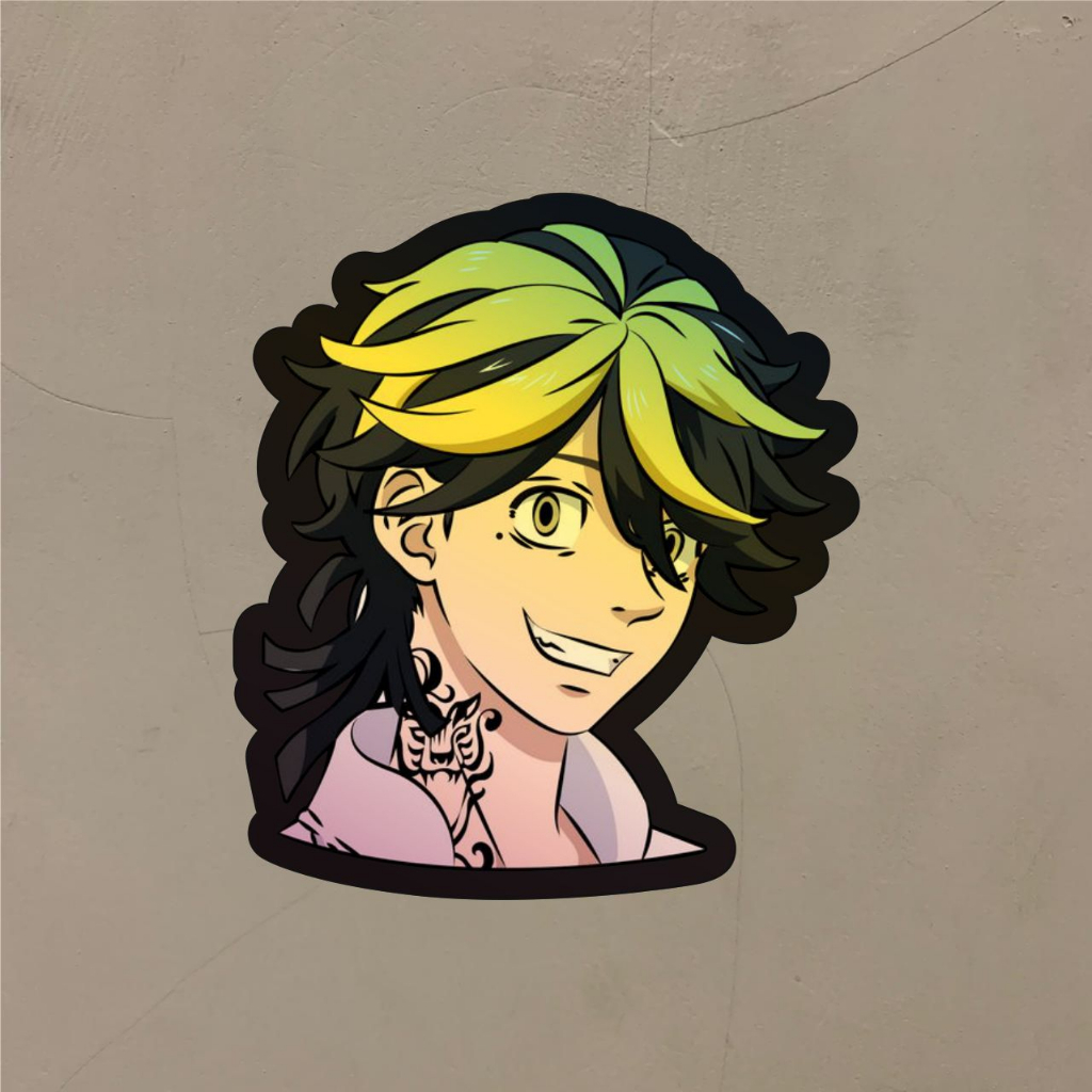 

Stiker Anime Hologram Kazutora Hanemiya Tokyo Revengers Case Hp dan Laptop 7 Cm