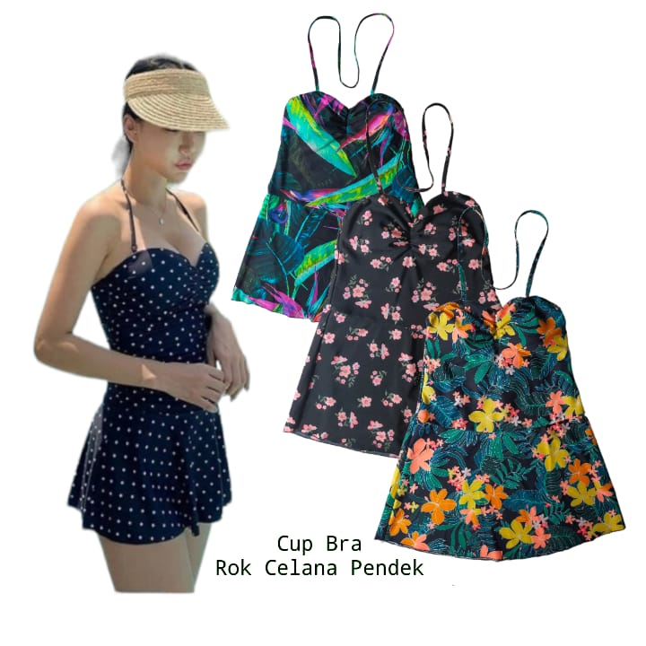 BAJU RENANG YUKENSI WANITA DEWASA DENGAN CUP BRA