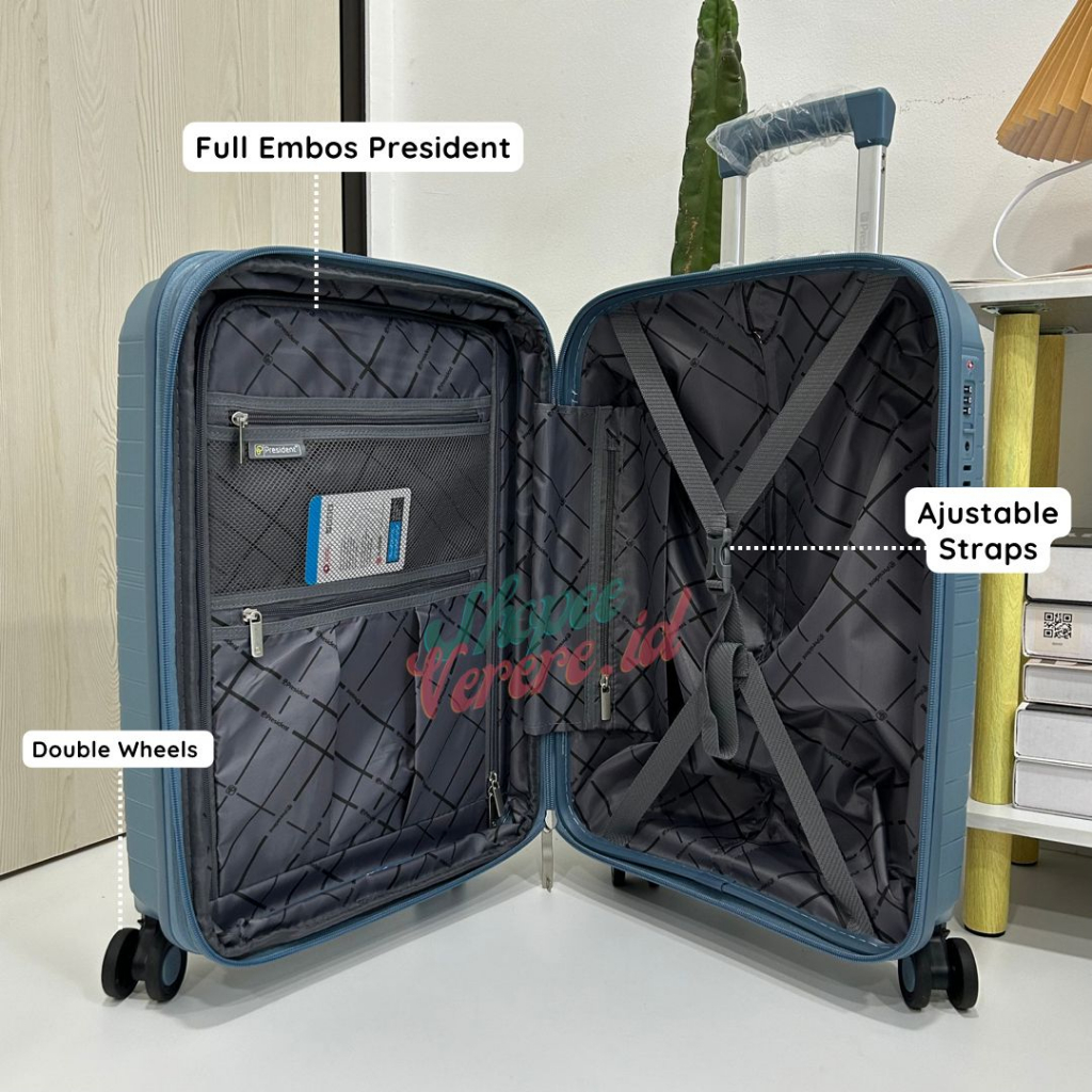 Koper PRESIDENT Original 1920 Series Koper Cabin 20 Inch 24 inch TSA Lock Double Zipper Anti Theft Expandable SuitCase