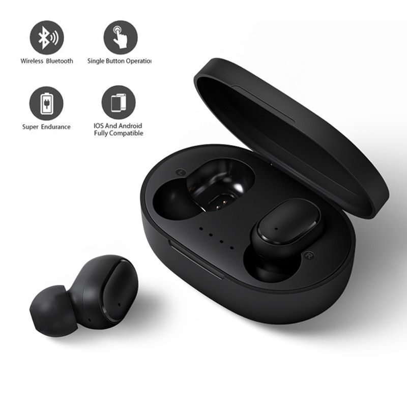 ROBOTSKY TWS Earphone True Wireless Bluetooth With Charging Dock