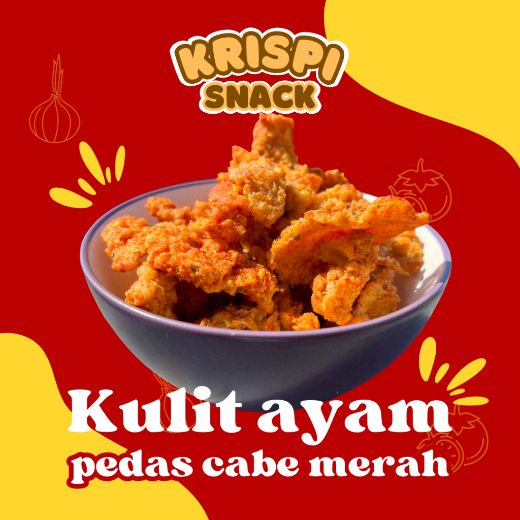 

KULIT AYAM PEDAS 200G KRISPI SNACK BANDUNG