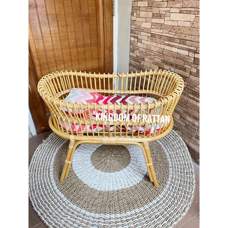 Box bayi rotan aesthetic / tempat tidur bayi dari rotan/ keranjang tidur bayi minimalis/Ayunan bayi 
