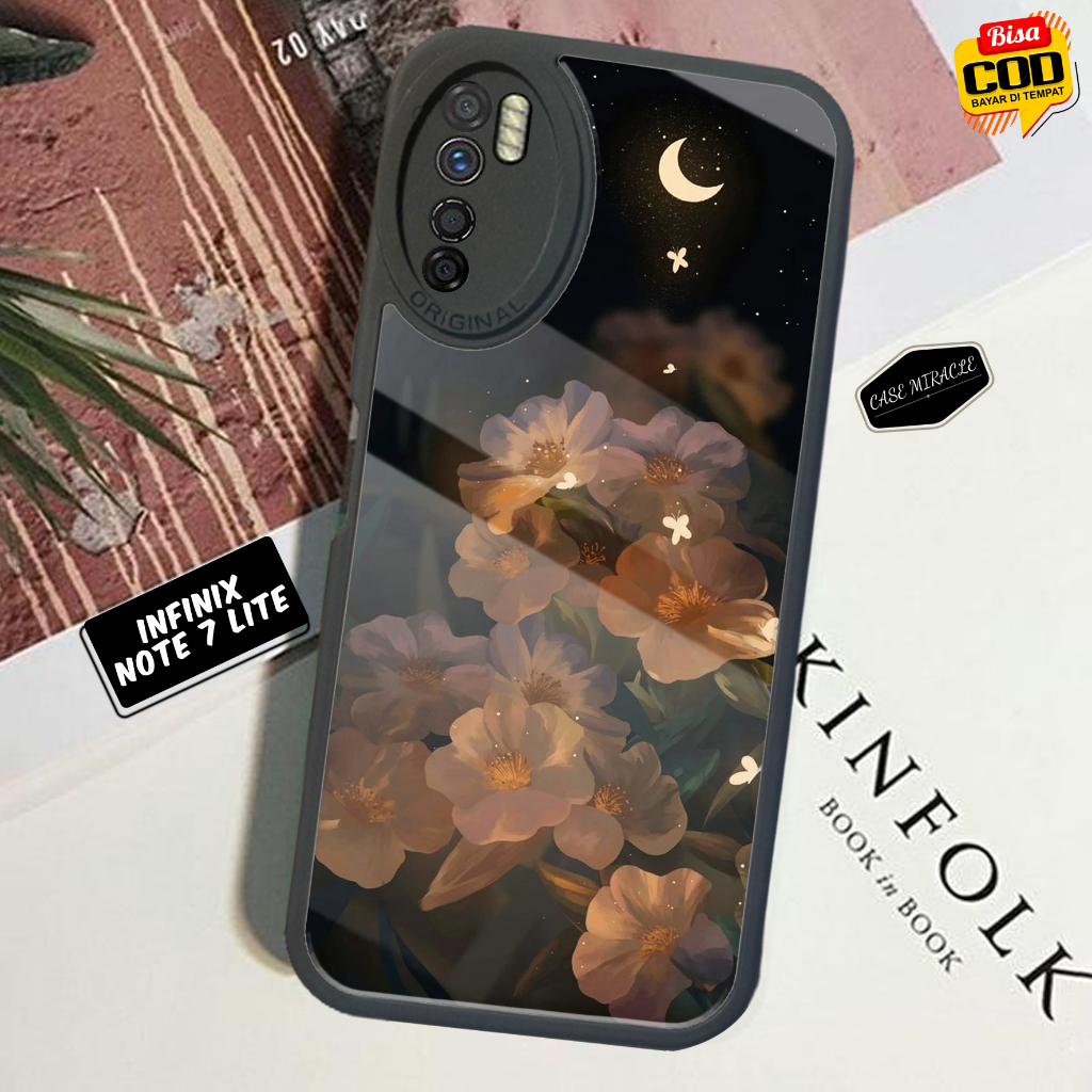 Case INFINIX NOTE 7 LITE - Casing INFINIX NOTE 7 LITE Terbaru CASE MIRACLE [ MOTIF 14 ] Cassing Hp -