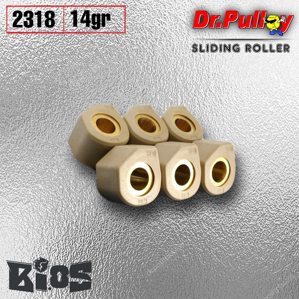 DR PULLEY 2318 SLIDING ROLLER YAMAHA X-MAX 250cc &amp; 300cc 11gr / 12gr / 13gr / 14gr / 15gr