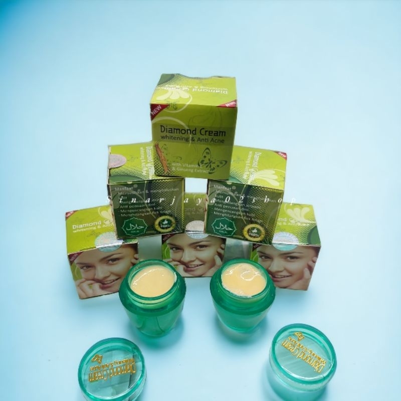 Cream Diamond Gingseng 2 in 1 Whitening &amp; Anti Acne Crem Original