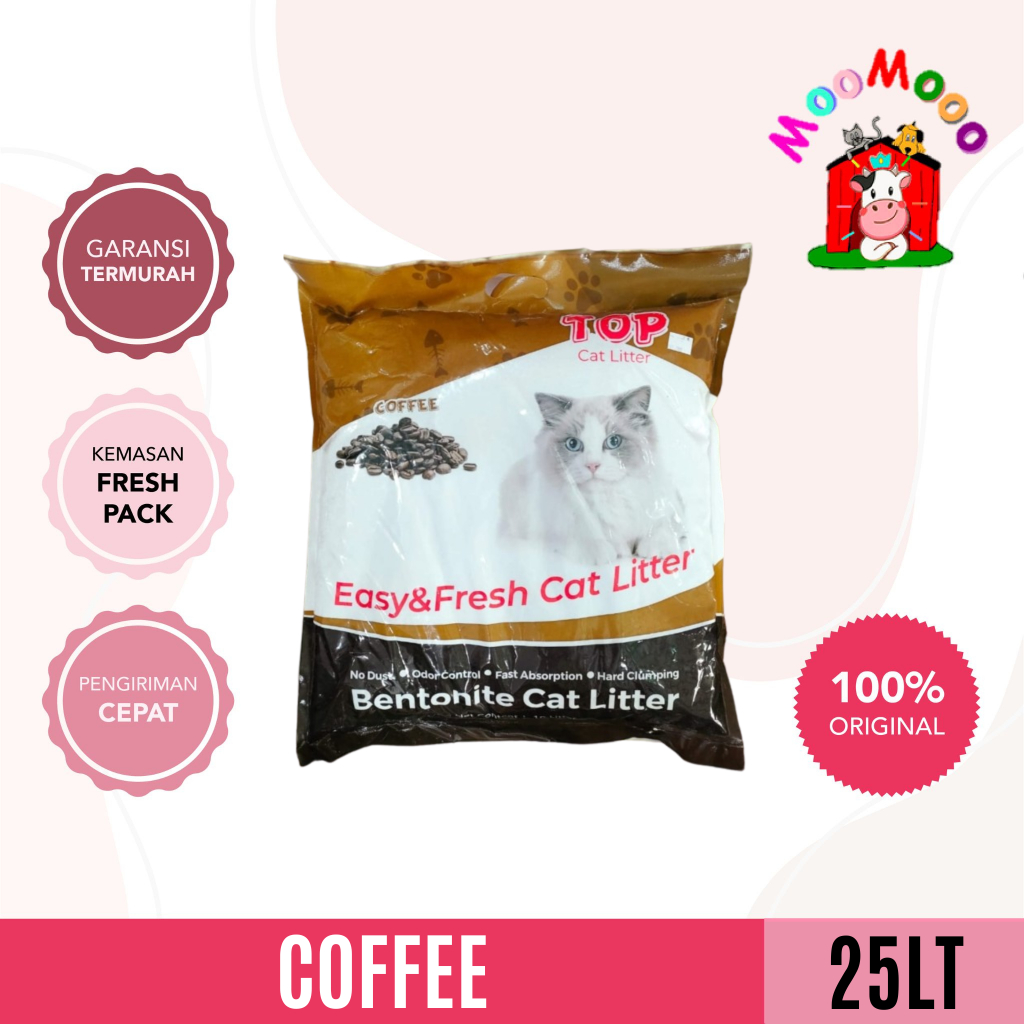 (SUPER PROMO) Pasir Kucing Top Cat Litter Bentonite 20 Kg