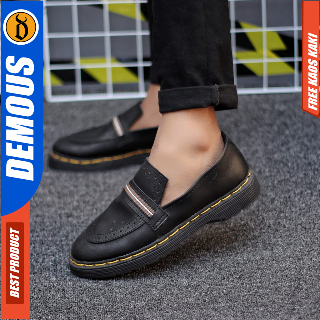 Sepatu Docmart Loafers Pantofel Formal Low Boots Kerja Pria