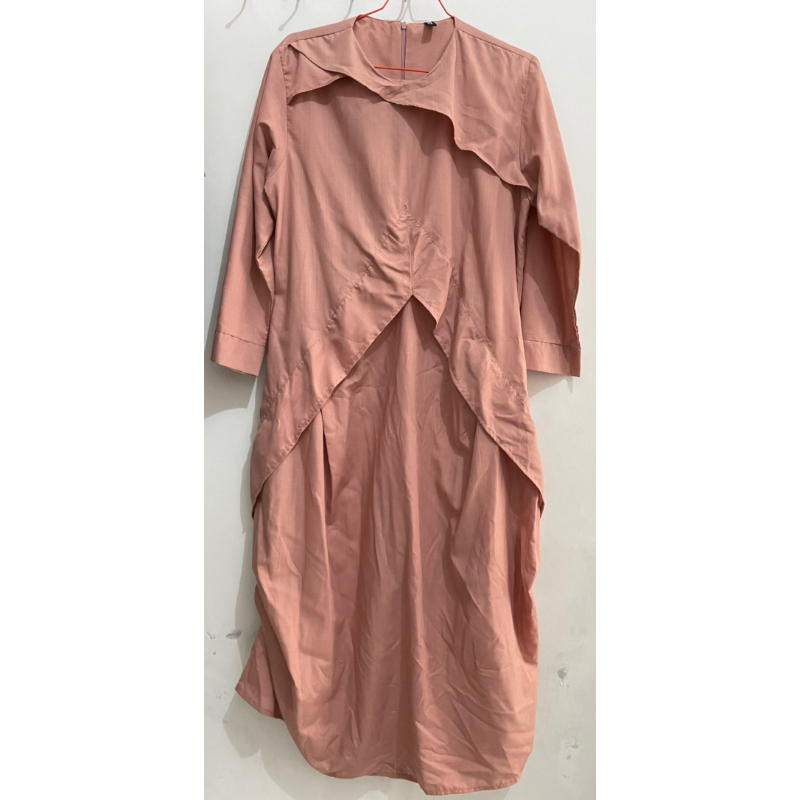 Drapery Dress | Gamis Coklat Susu