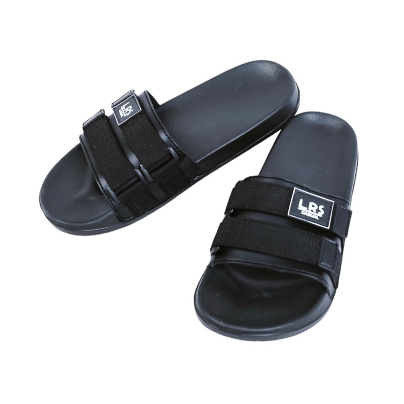 Sandal Pria Murah Sandal Pria wanita Slide Sendal Slip on Sendal Anti Licin Ringan Selop Gorka Hitam lrs casual