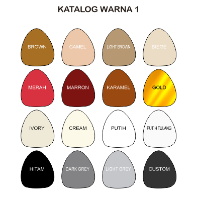 akrilik warna kotak bahan mahar