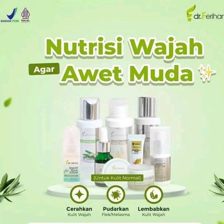 dr.Ferihana - PAKET COMPLETE GALACTOMYCES NORMAL DRY/ Menghilangkan noda hitam pada wajah/ Melembabk