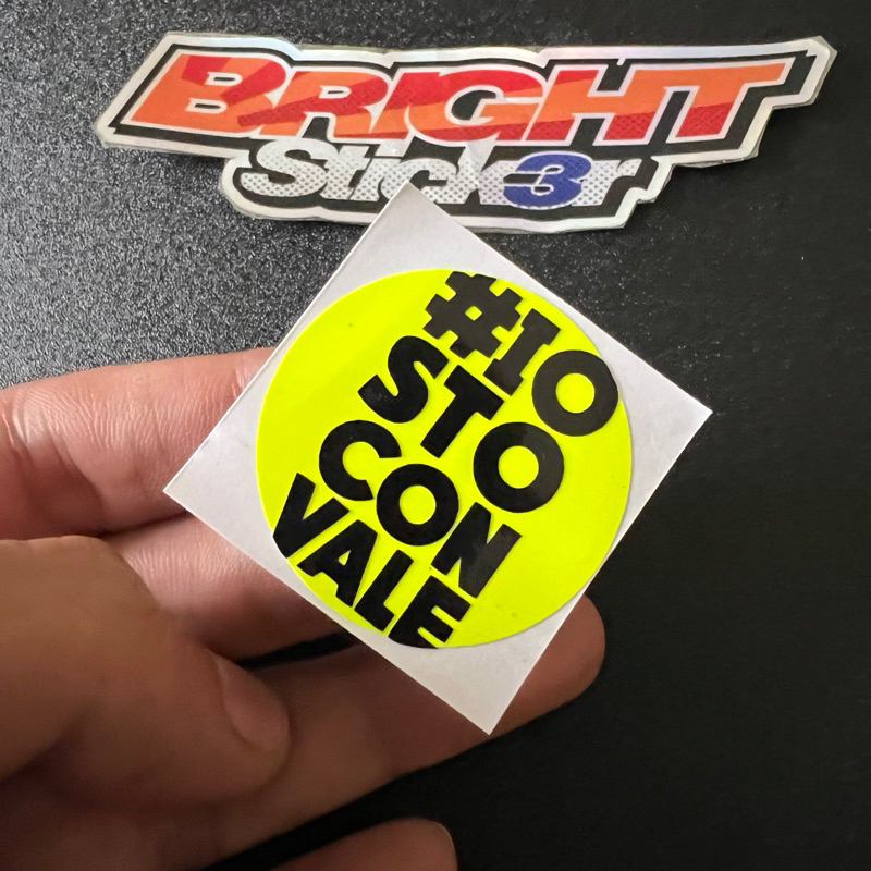 Sticker #10 STO CON VALE Stiker Vr 46 Valentino Rossi cutting