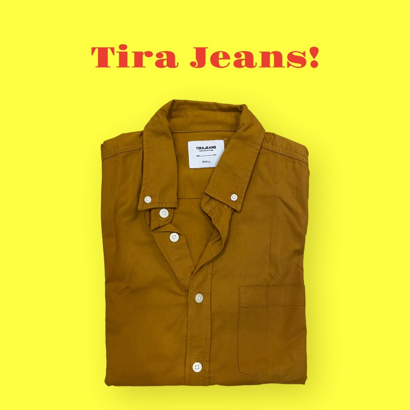 Kemeja Tirajeans Kuning Polos