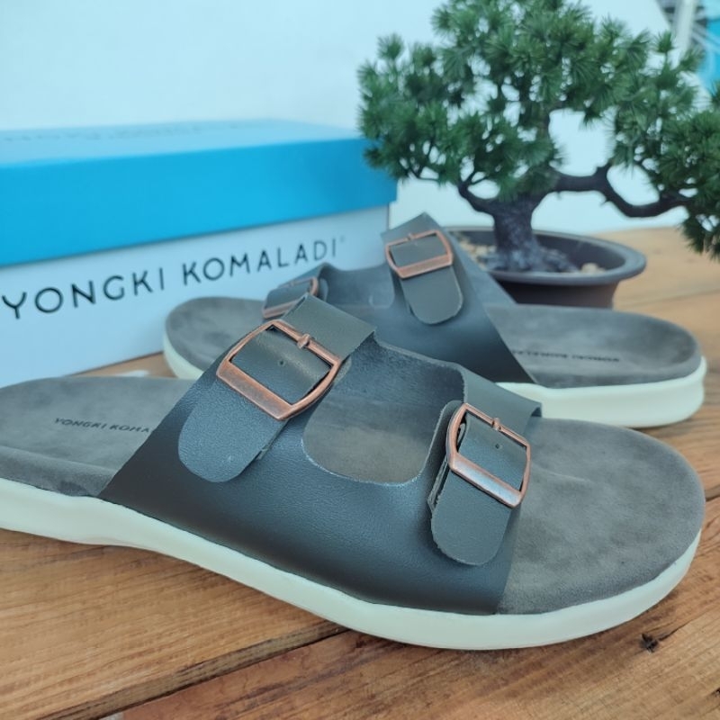 Sandal pria casual Yongki Komaladi kekinian//sendal slop pria distro