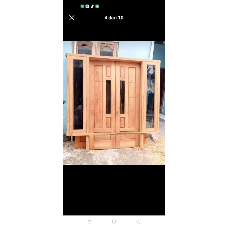 satu set pintu kupu-kupu/tarung ,jendela gendong