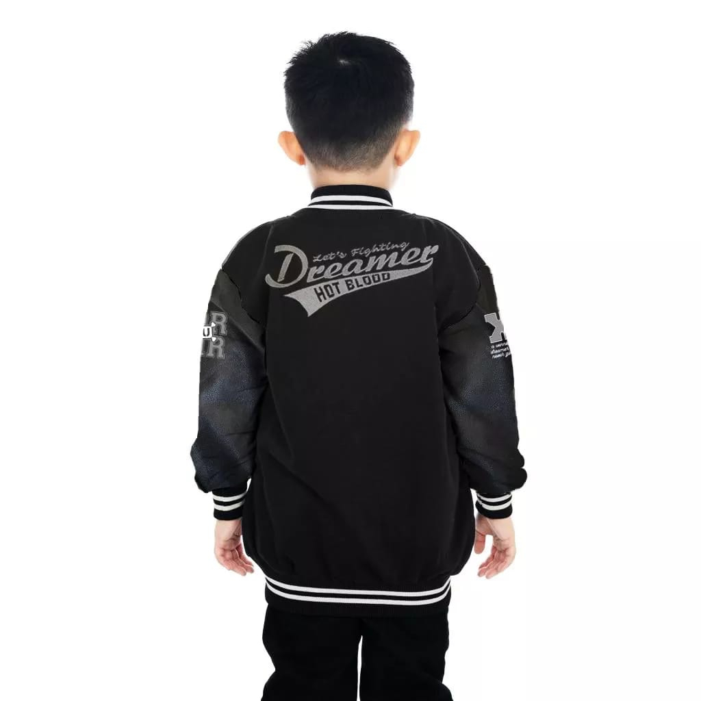 Jaket Varsity Anak Baseball / Sweater Anak Laki-Laki perempuan ful bordir dreamer bahan adem model terbaru