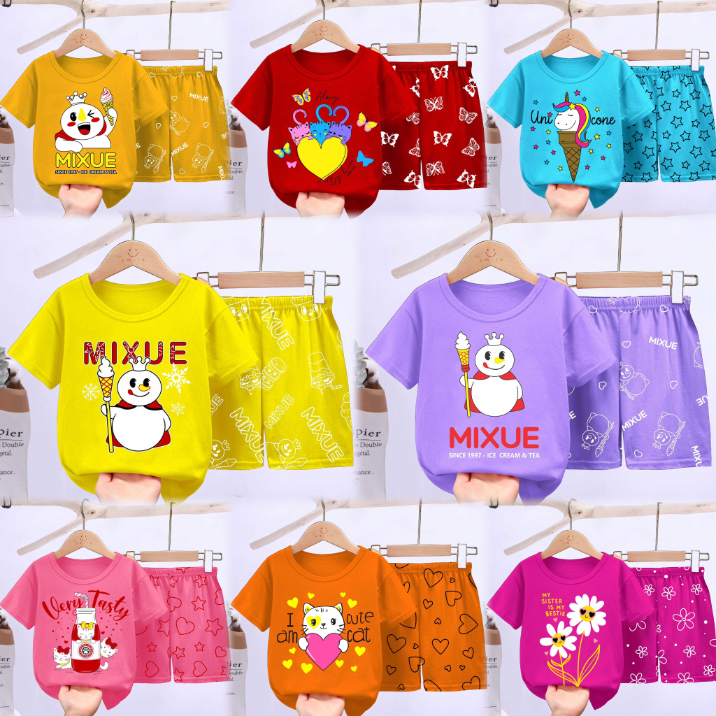 VALMELO SETELAN ANAK CEWEK/BAJU BAYI PEREMPUAN/BAJU ANAK PEREMPUAN/SET BAJU ANAK CEWEK /SETELAN ANAK