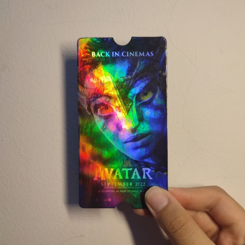 Collectible Ticket #11 Avatar Back In Cinemas Official CGV Indonesia Hologram Edition