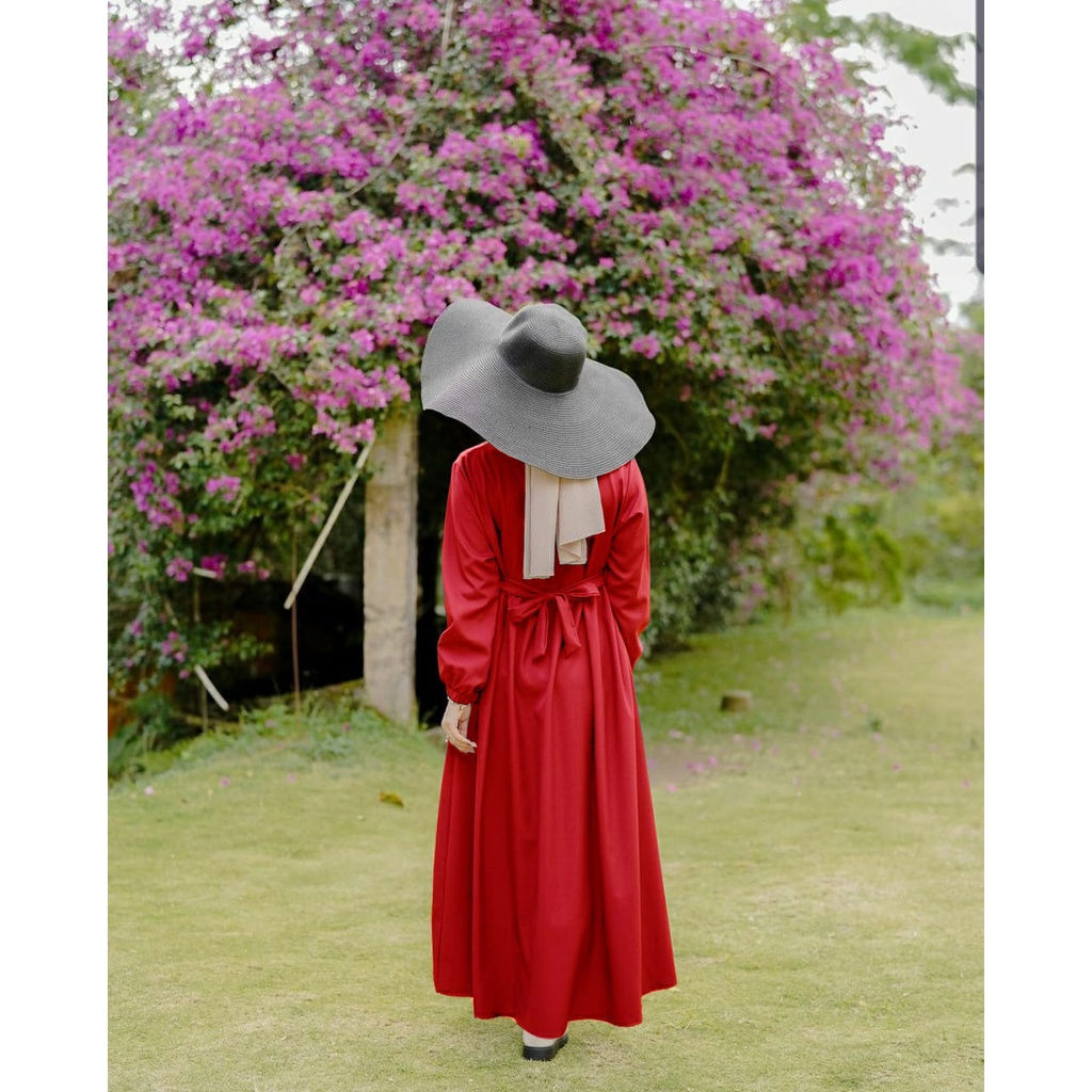 Gamis Polos Maxy Long Dress / Long Dress Lengan panjang Polos