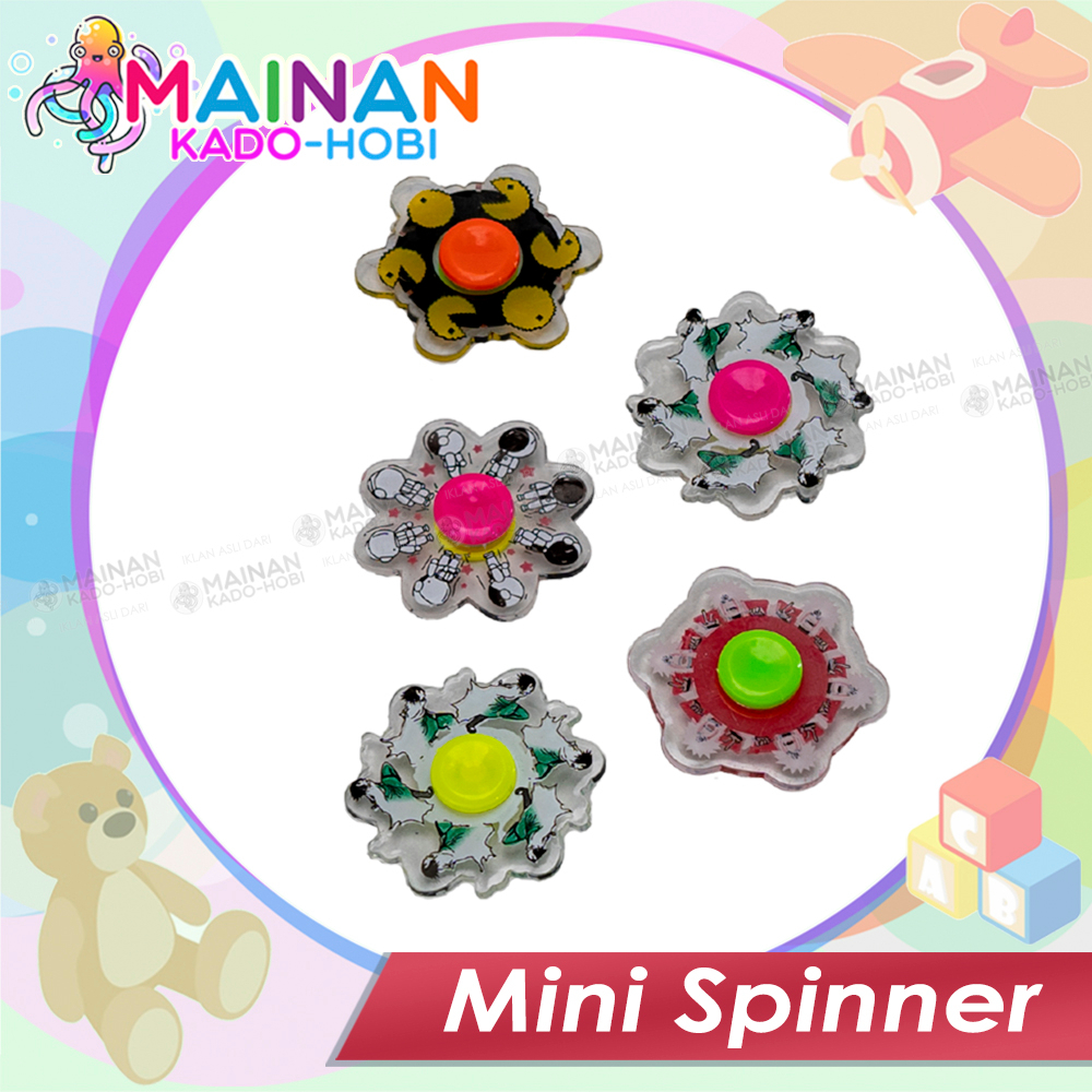 MAINAN EDUKASI ANAK ANTI STRESS FIDGET SPINNER PUTAR KARAKTER 3D GYRO