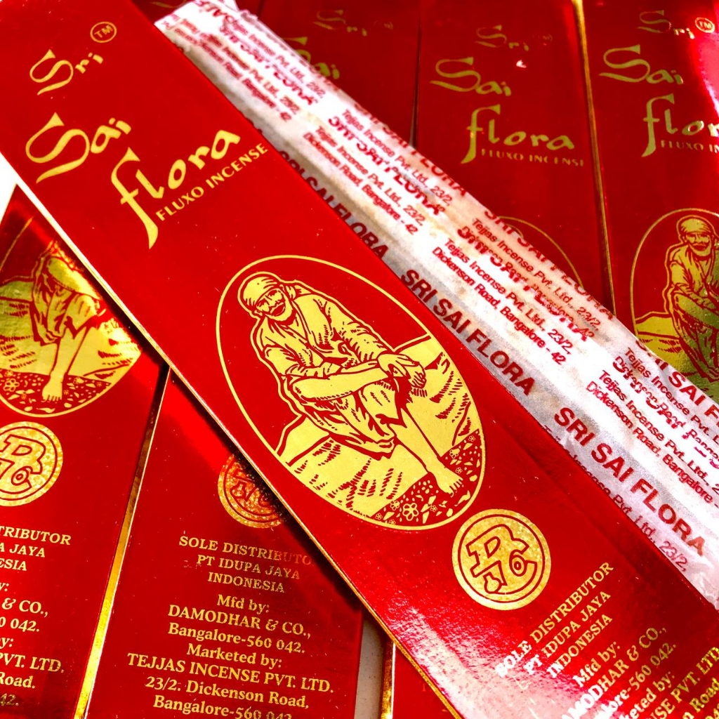 Dupa Sri Sai Flora Fluxo Premium Incense isi 10 stick 23 cm Original India