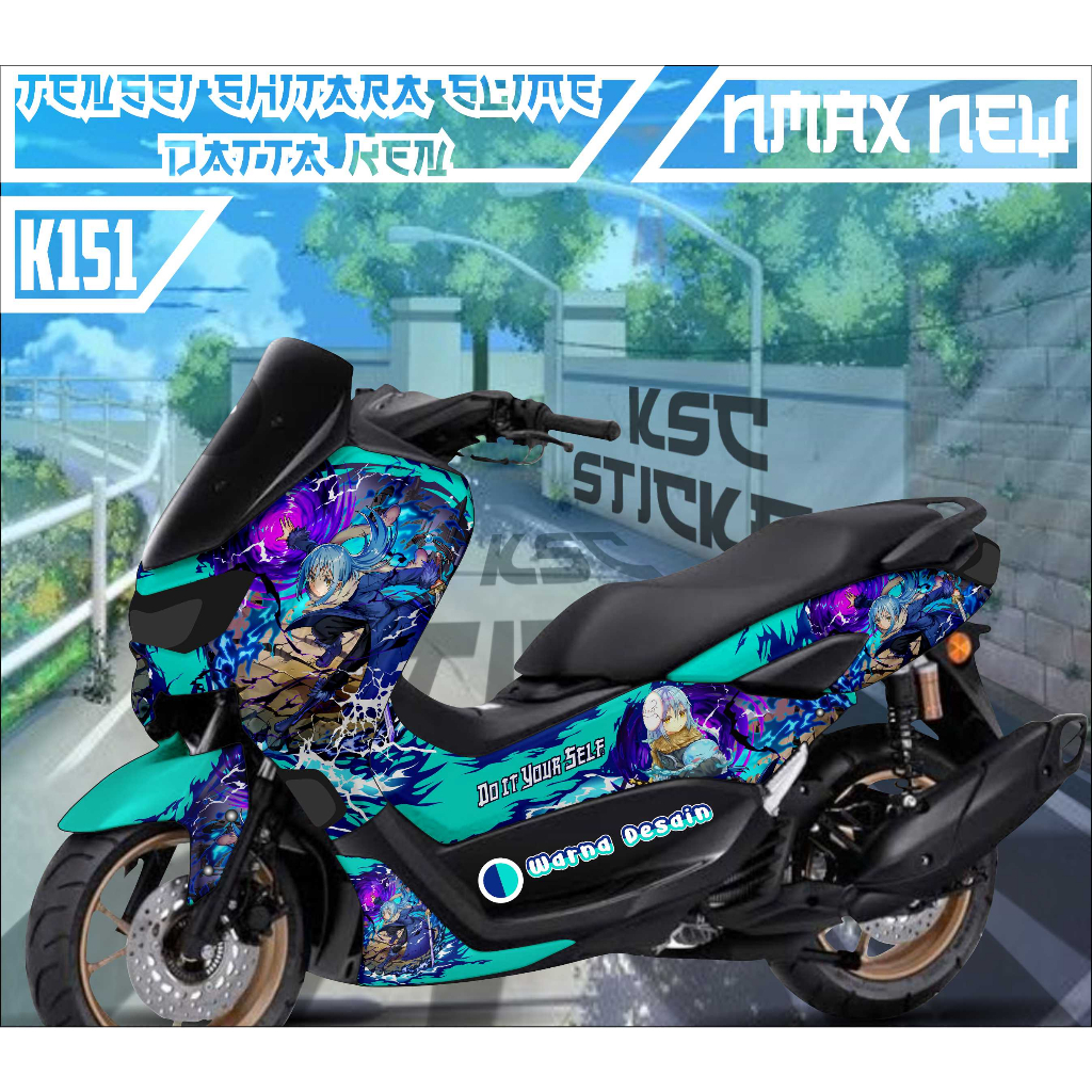 KSC - DECAL STICKER YAMAHA NMAX NEW FULLBODY ANIME TENSURA RIMURU TEMPEST [K151] DEKAL STIKER NMAX 2