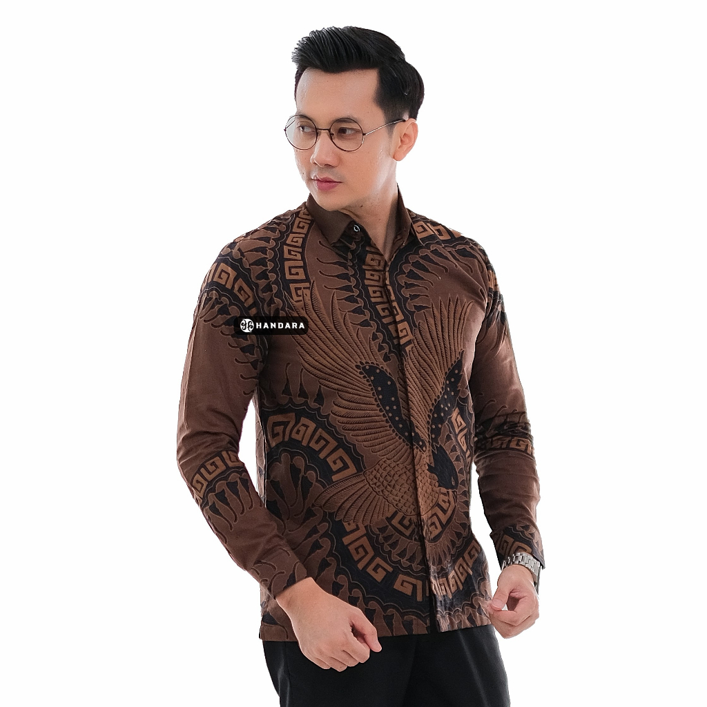 Handara Batik Pria Marlen Coklat HB-366